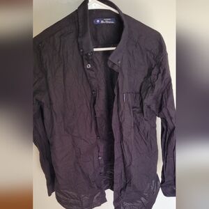 Black Ben Sherman Oxford Button-Up Shirt